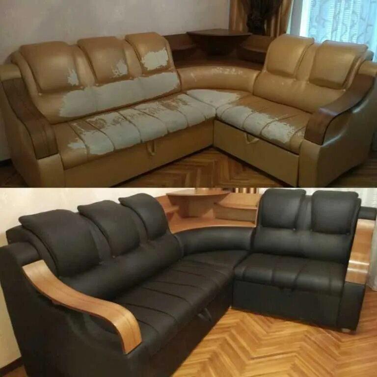 Замена обивки дивана